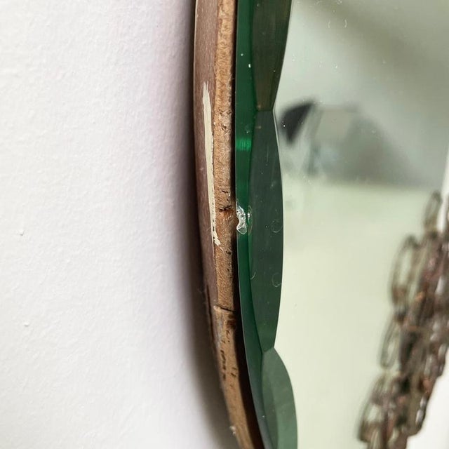 Mid-Century Modern Italian Wall Mirror, 1960s For Sale - Image 9 of 17