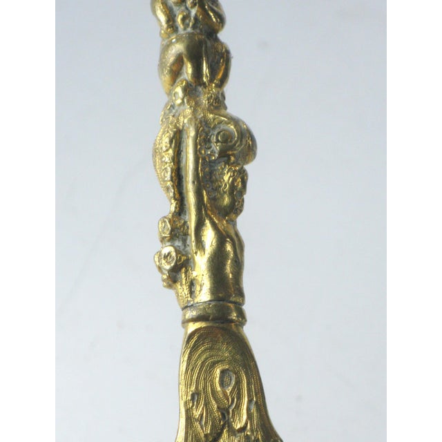 Metal Butter Knife Gilt Bronze Children Antique Victorian For Sale - Image 7 of 16