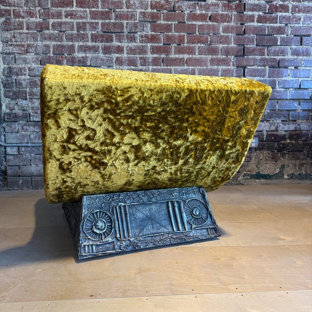 Gold Adrian Pearsall ‘Goop’ Brutalist Chaise Lounge For Sale - Image 8 of 12