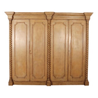 Painted Country House Wardrobe For Sale