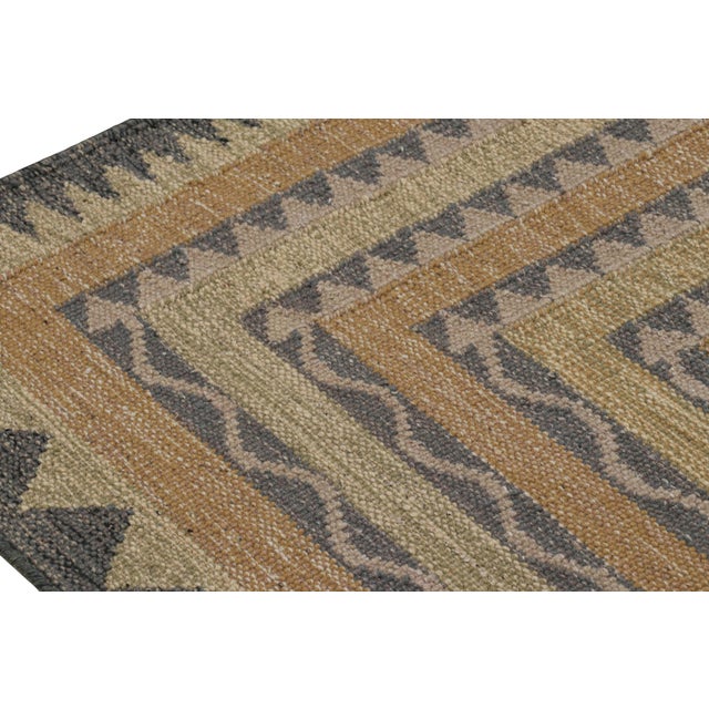 Rug & Kilim’s Scandinavian Style Rug With Polychromatic Geometric Patterns For Sale In New York - Image 6 of 8
