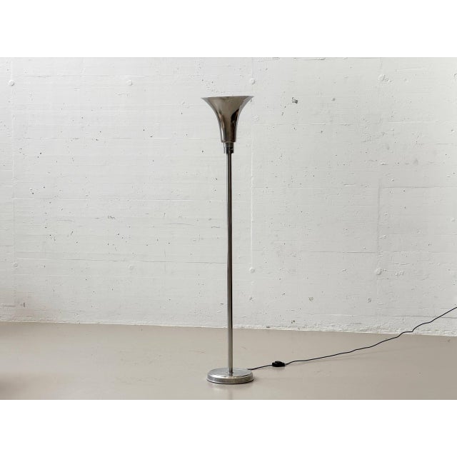 Art Deco Floor Lamp in Chrome-Plated Metal, 1930s For Sale - Image 18 of 18
