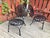 Metal Francois Carre Petite Patio Loungers - Set of 2, Attributed For Sale - Image 7 of 12