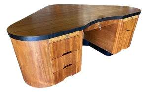 1940s California Art Deco Fletcher Aviation Executive Desk by Frank Fletcher