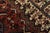Heriz Rug 9′ X 10’5” Red Wool Vintage Tribal Hand-Knotted Oriental Carpet For Sale - Image 10 of 15