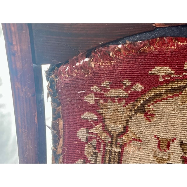 Antique 1860s Civil War Officer's Folding Camp Carpet Chair For Sale - Image 11 of 12