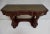 Biedermeier Mahogany Wall Console Table or Desk with Leather Inlay Top and Drawer For Sale - Image 11 of 14