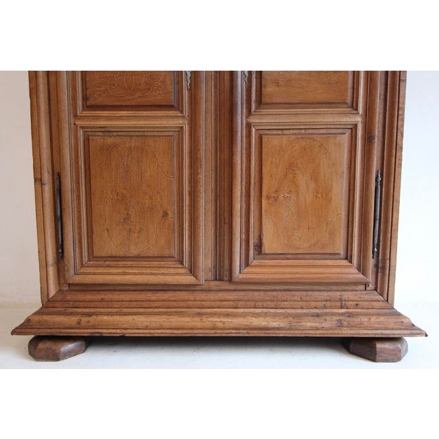 Antique Provincial Oak Cabinet with Inlays, 1800s For Sale - Image 15 of 18