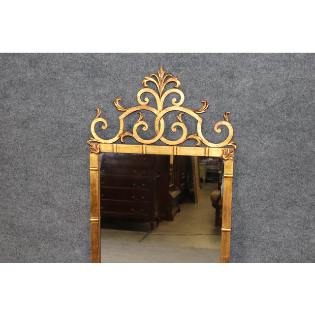 Italian Pair 1960's Palladio Italian Gilt Mirrors For Sale - Image 3 of 6