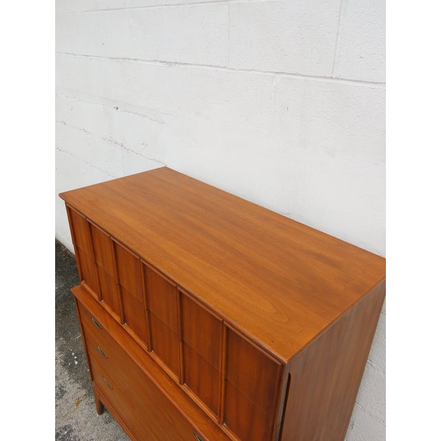 Kent Coffey Parkway Mid Century Modern Tall Chest of Drawers Highboy 6386 For Sale - Image 12 of 16