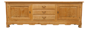 Mid-Century Farmhouse Danish Oak Sideboard by Henning Kjærnulf for EG, 1960s