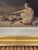 Fine 19th century oil painting on board of a mother and child with Pompey style frescos on the wall, executed in a pre...