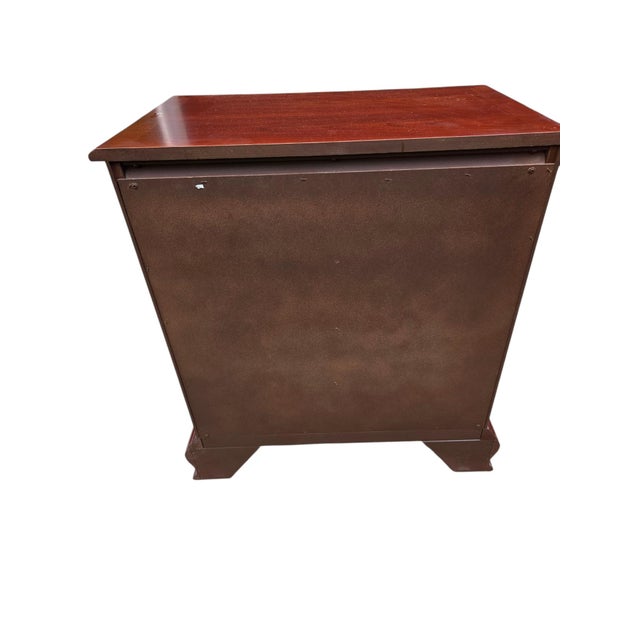 1990s 1990s Thomasville Collectors Cherry Bachelors Chest Nightstand Chippendale Tray A For Sale - Image 5 of 12