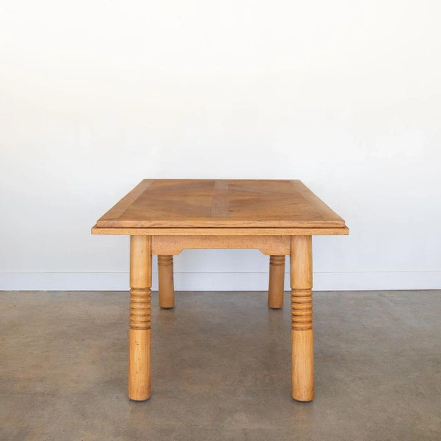 Charles Dudouyt 1940s French Extendable Table or Desk Attributed to Charles Dudouyt For Sale - Image 4 of 12