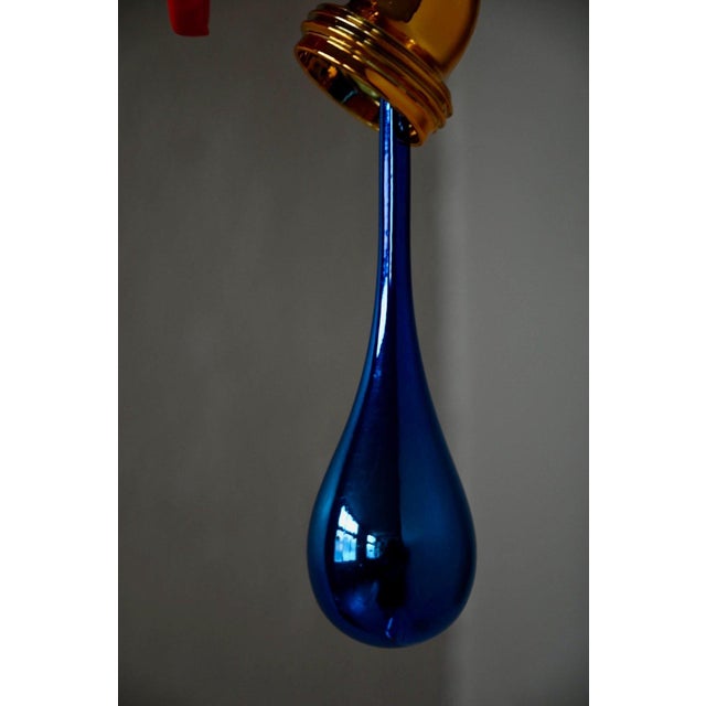 Blue Santicri, Running Out Wall Sculpture, 2000s, Chrome-Plated Resin and Gold Faucet For Sale - Image 8 of 10