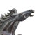 A carved black jasper Feng Shui 8 Running Horses horse-group sculpture, dated circa 1920. Eight horses are shown galloping...