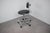 Black Adjustable Chrome Swivel Office Chair on Casters, Czechoslovakia, 1980s For Sale - Image 8 of 13