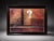 Textured White Orchid Oil Painting in Dark Wood Frame For Sale - Image 4 of 4