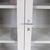 Vintage Industrial Bookcase in Gray Metal with Glass, 1960s For Sale - Image 5 of 6