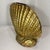 Bunny Williams Home 1980s Palm Beach Regency Bespoke Multilayered Gilt Ceramic Shell Vase For Sale - Image 4 of 12