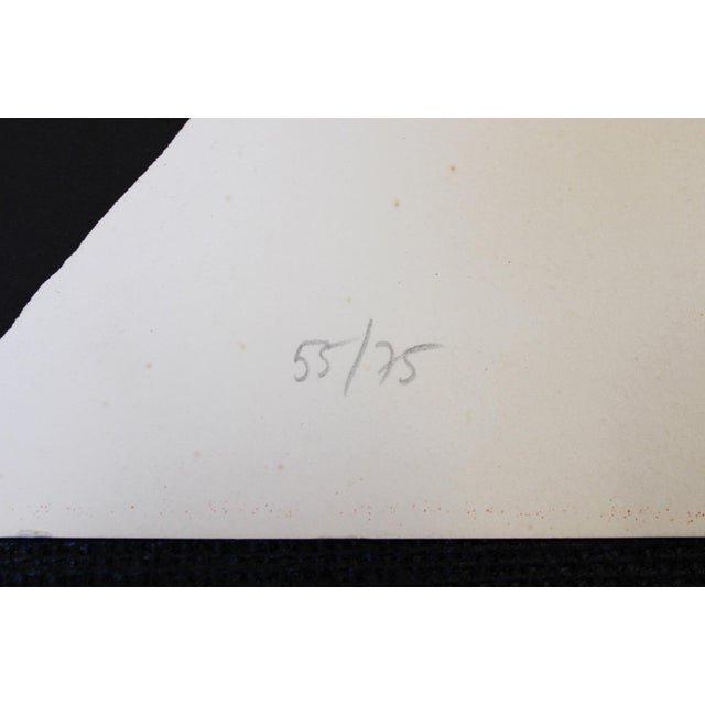 SIGNED “Spirale et Triangle Rouge” Lithograph by Alexander Calder, c. 1969 (Ed. 55/75) Details: Original color lithograph...