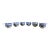 Vintage English Churchill Blue Willow Demitasse Coffee Cups, Set of 6 For Sale