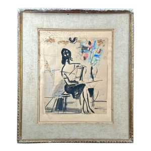Sigmund Menkes (Poland 1896-1986) Watercolor Painting
