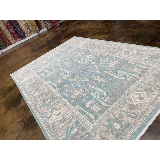 Turkish Oushak Area Rug 8'6" X 12'0" For Sale - Image 9 of 13
