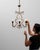 20th Century Italian Rococo Revival Gilt Metal Chandelier With Glass Drops For Sale - Image 12 of 18