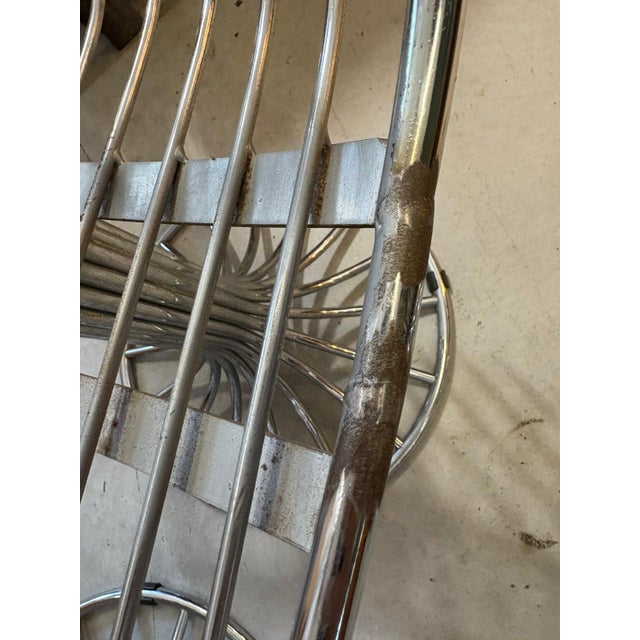 Chrome-Plated Steel Table and Chairs by Gastone Rinaldi for Rima, Set of 5 For Sale - Image 13 of 18