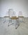 Designer Chairs in Hand-Decorated Leather and Steel, 1970s, Set of 4 For Sale - Image 9 of 18