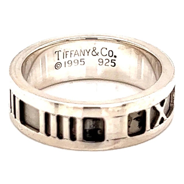 1990s Tiffany & Co Estate Sterling Silver Ring Size 5.25 For Sale