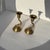 Brass Dolphin Candlestick Holders- A Pair For Sale - Image 4 of 4