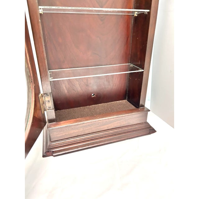 Antique Oak Tabletop Curio Cabinet With Glass Shelves For Sale - Image 4 of 12