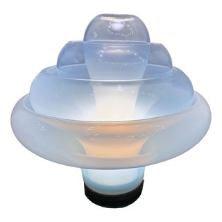 Carlo Nason Table Lamp Produced by Mazzega, Mod. Lotus Lt305, 1960s For Sale