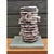 Ceramic 13.8" Modernist Black and White Sculpture Ceramic Vase For Sale - Image 7 of 10