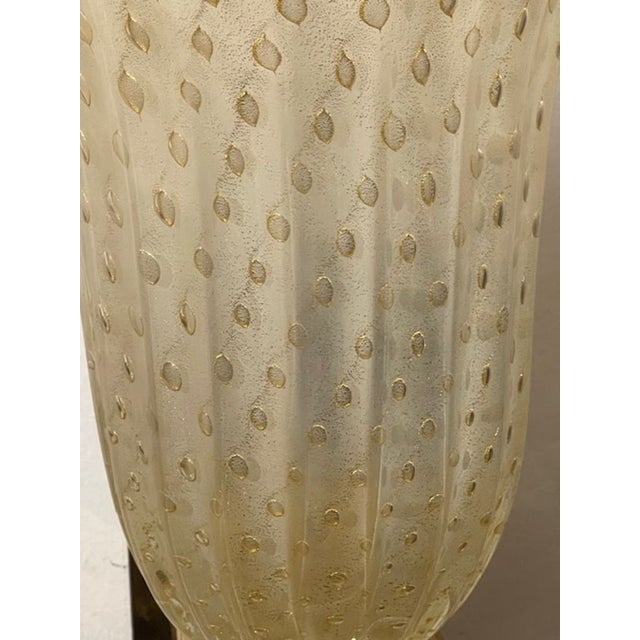 Pair of Murano Gold Vase Form Sconces For Sale - Image 10 of 10