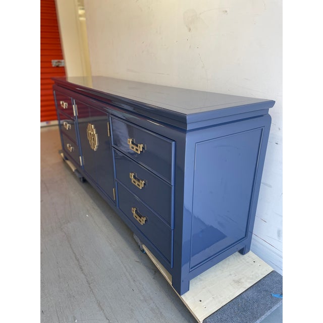 Vintage 1960s Century Furniture Dresser 9 Drawers For Sale In Miami - Image 6 of 13