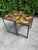 Vintage Industrial Reclaimed Metal Signage Nesting Tables - Pair For Sale - Image 11 of 11