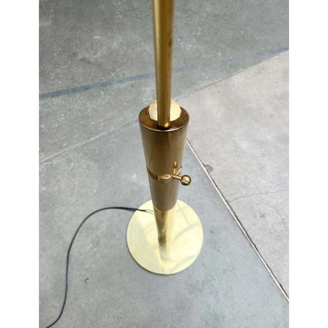 Vintage German Hollywood Regency Model Exe Floor Lamp in Brass by Florian Schulz, 1970s For Sale - Image 18 of 18
