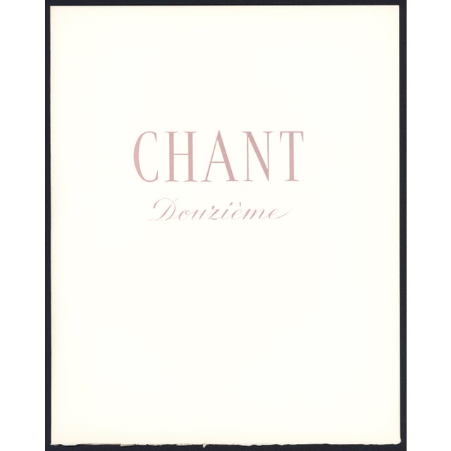1963 Dalí Divine Comedy Engraving Purgatoire Chant 12 "Arachné" (Arachne) For Sale - Image 9 of 9