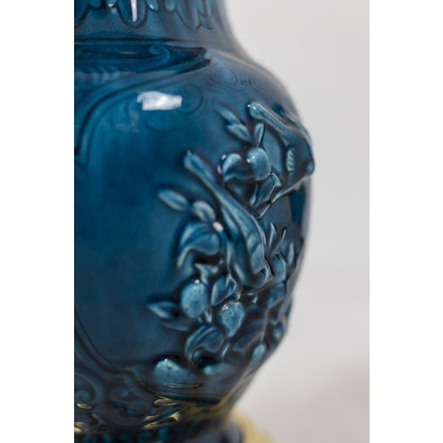 Ceramic & Bronze Table Lamps, 1880 For Sale - Image 4 of 10