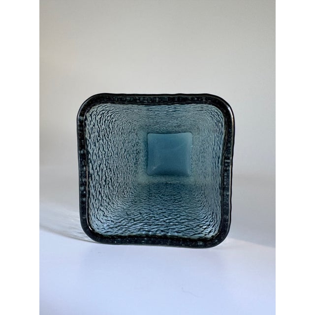 Mid-Century Modern Scandinavian Ice Glass Pillar Vase by Glimma Glasbruk, 1960s For Sale - Image 6 of 10