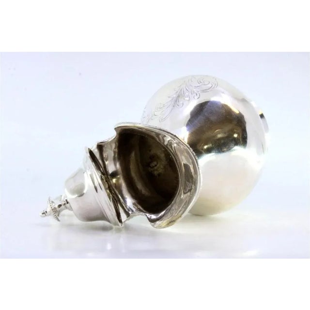 Silver Milk Jug with Engraved Plant Motifs For Sale - Image 4 of 8