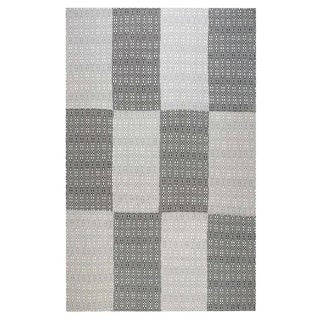 Modern Chessboard Pattern Flat-Weave Wool Rug by Doris Leslie Blau For Sale