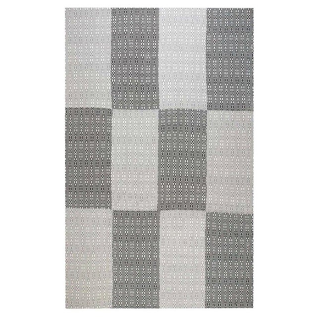 Modern Chessboard Pattern Flat-Weave Wool Rug by Doris Leslie Blau For Sale