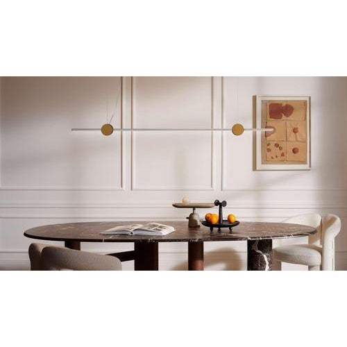 Black Modern Eitie Pendant Lamp in Aluminium & Brass from Tobia Scarpa For Sale - Image 8 of 9