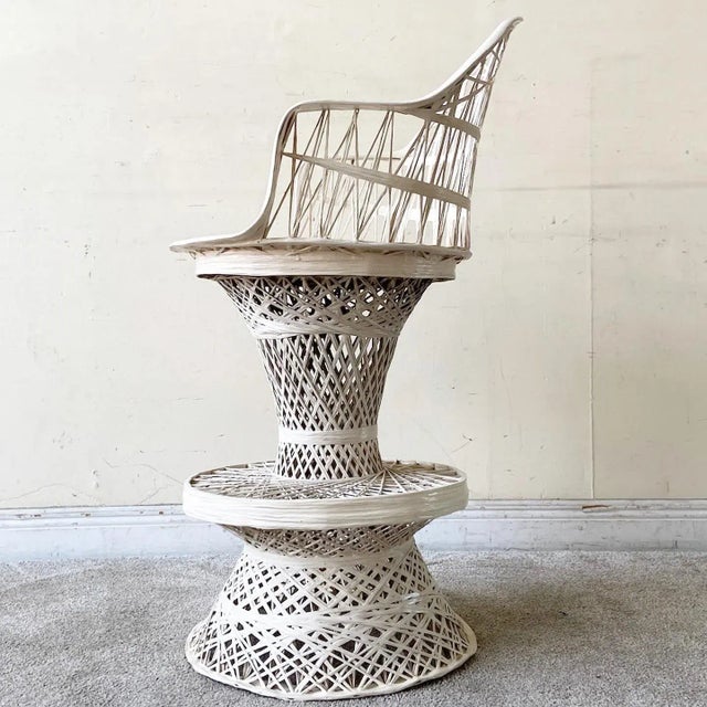 Mid-Century Modern Mid Century Modern Russell Woodard Spun Fiberglass Swivel Stool For Sale - Image 3 of 9