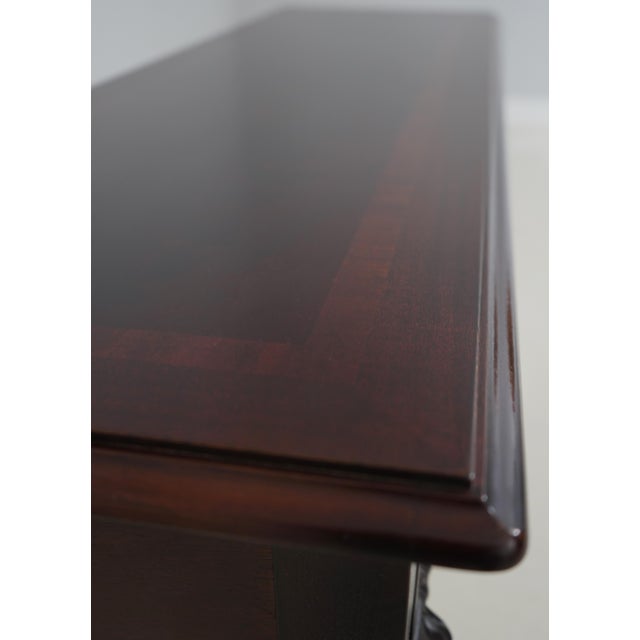 Brown Thomasville Mahogany Ball & Claw Console Table For Sale - Image 8 of 18
