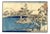 Hasegawa Sadanobu I, Ryoanji Temple in the Snow at Sunset, Original Woodcut by Hasegawa Sadanobu, 1850 For Sale